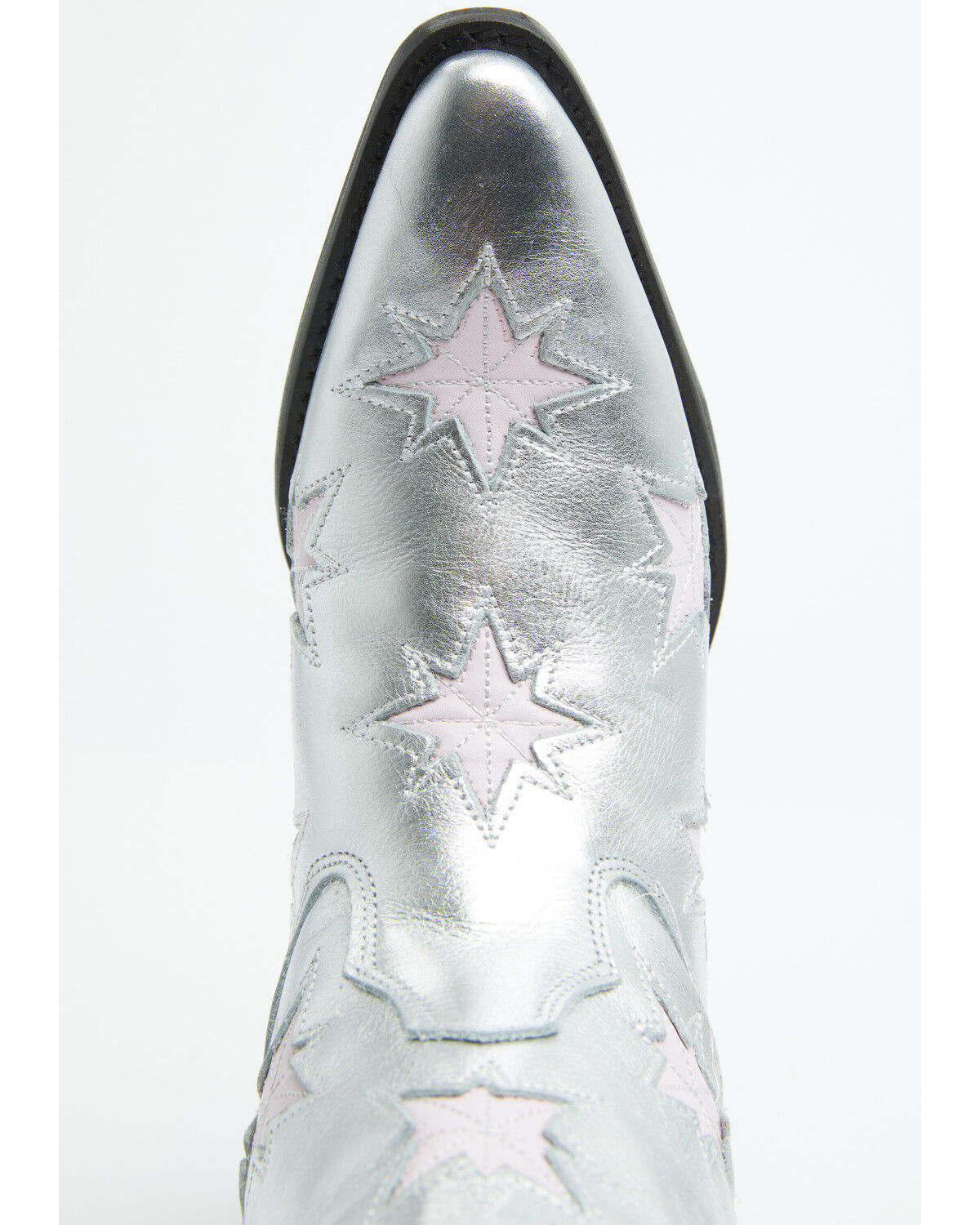 Image #6 - Dingo Women's Starburst Western Booties - Round Toe, Silver, hi-res