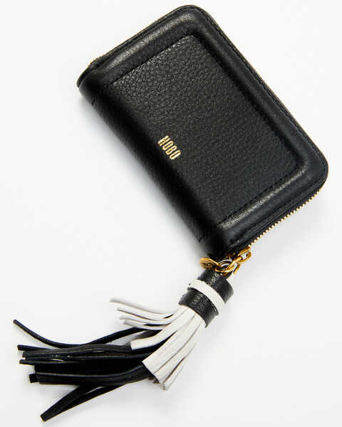 Image #1 - Hobo Women's Nila Mini Zip Around Wallet, Black, hi-res
