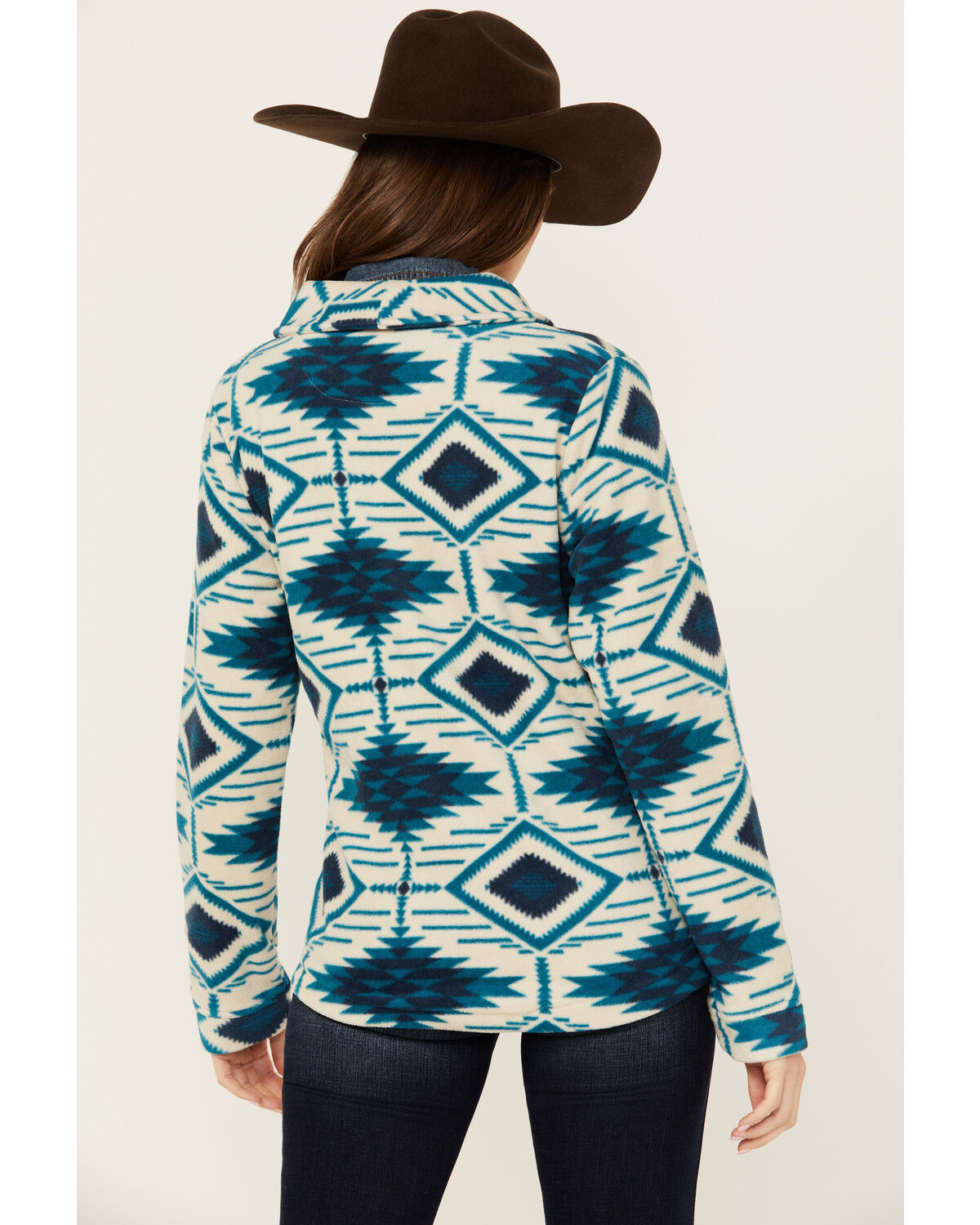 Image #4 - Outback Trading Co Women's Janet Pullover, Blue, hi-res