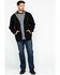 Hawx Men's Zip-Front Thermal Lined Hooded Jacket - Tall , Black, hi-res