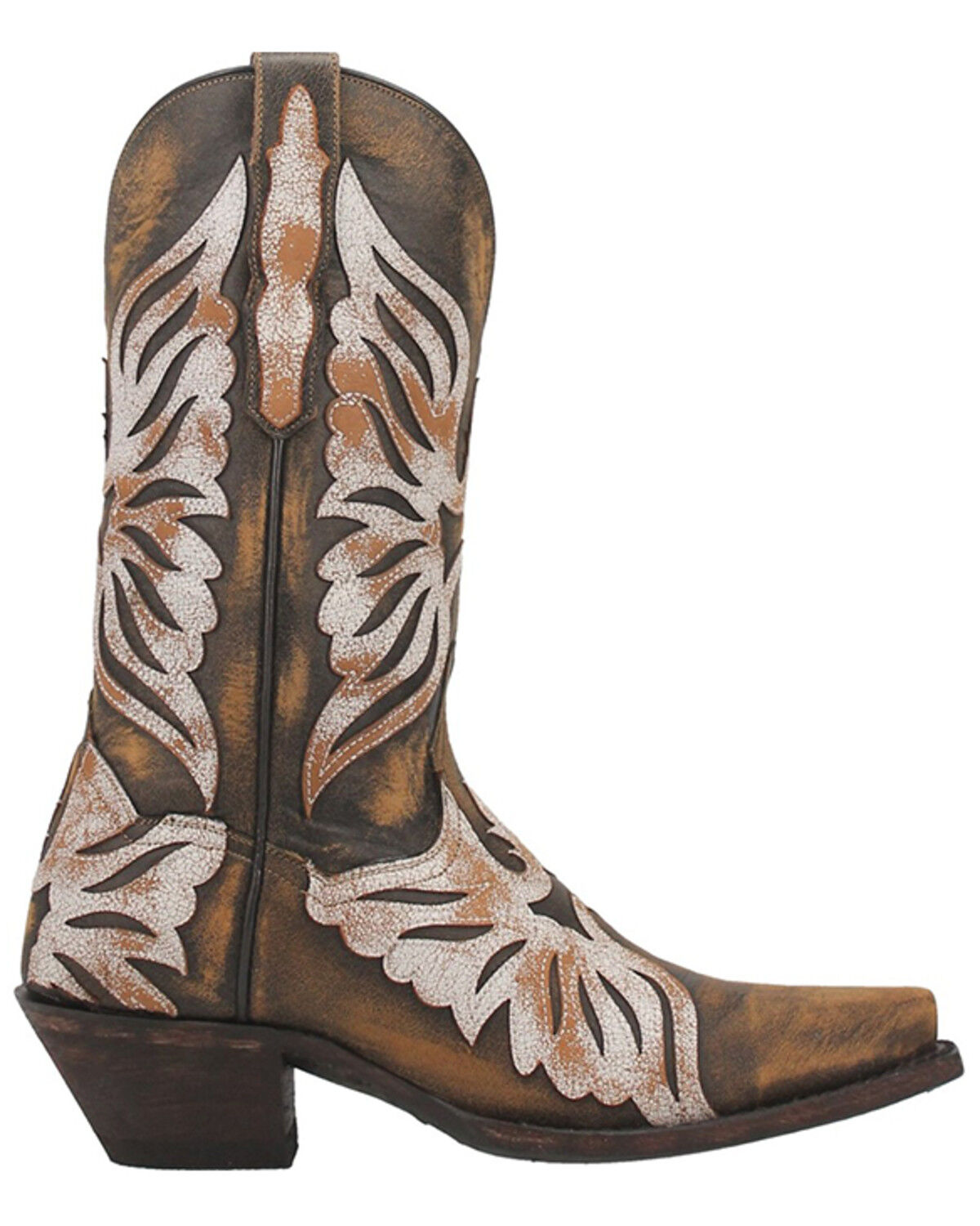 Image #2 - Dan Post Women's Ndulgence Leather Boot - Snip Toe, Brown, hi-res