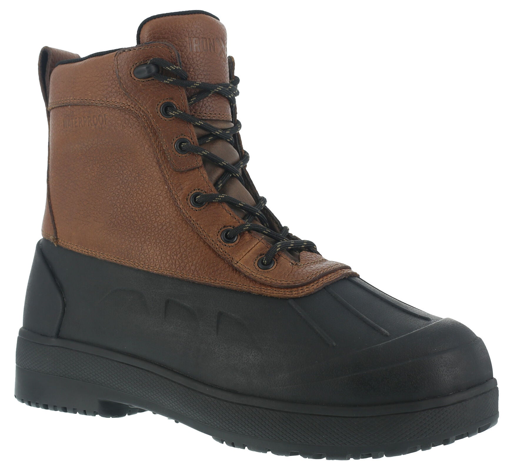 Iron Age Women's Duck Waterproof Work Boots - Steel Toe, Black, hi-res