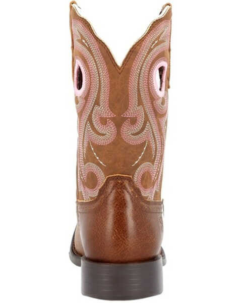 Image #5 - Durango Women's Westward Rosewood Western Boots - Square Toe, Red, hi-res