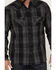 Image #3 - Ariat Men's Harrold Plaid Long Sleeve Snap Western Flannel Shirt  , Black, hi-res