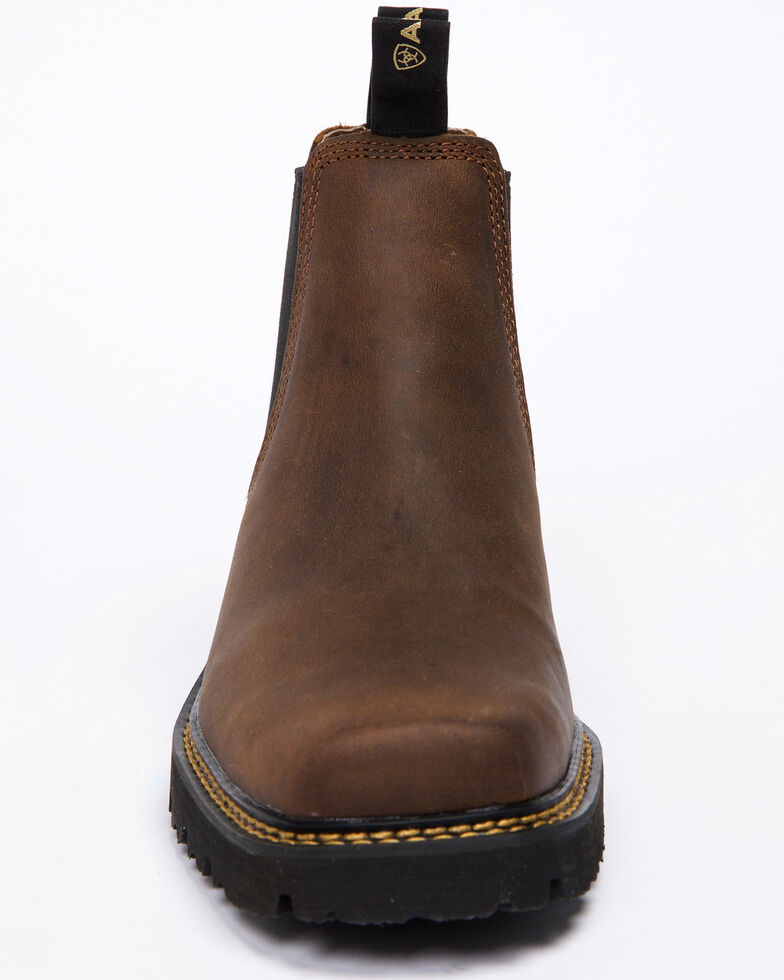 Ariat Men S Spot Hog Distressed Brown Boots Square Toe Country