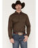 Image #1 - Cody James Men's Fast Forward Geo Print Long Sleeve Button-Down Stretch Western Shirt, Navy, hi-res