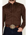 Image #3 - Scully Men's Gunfighter Embroidered Long Sleeve Snap Western Shirt - Big, Brown, hi-res