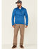 Image #2 - Columbia Men's Heather Indigo Park View 1/2 Zip Fleece Pullover, Blue, hi-res
