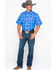 Image #6 - Wrangler 20X Men's Competition Advanced Comfort Plaid Print Short Sleeve Western Shirt, , hi-res