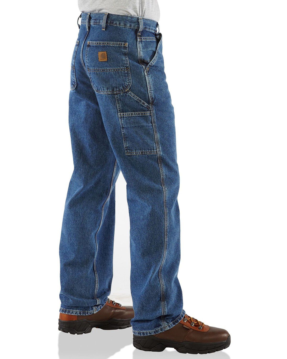carhartt men's washed denim original fit work dungaree b13