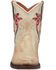 Image #4 - Dan Post Women's Rustic Flower Embroidery Western Booties - Snip Toe , Off White, hi-res