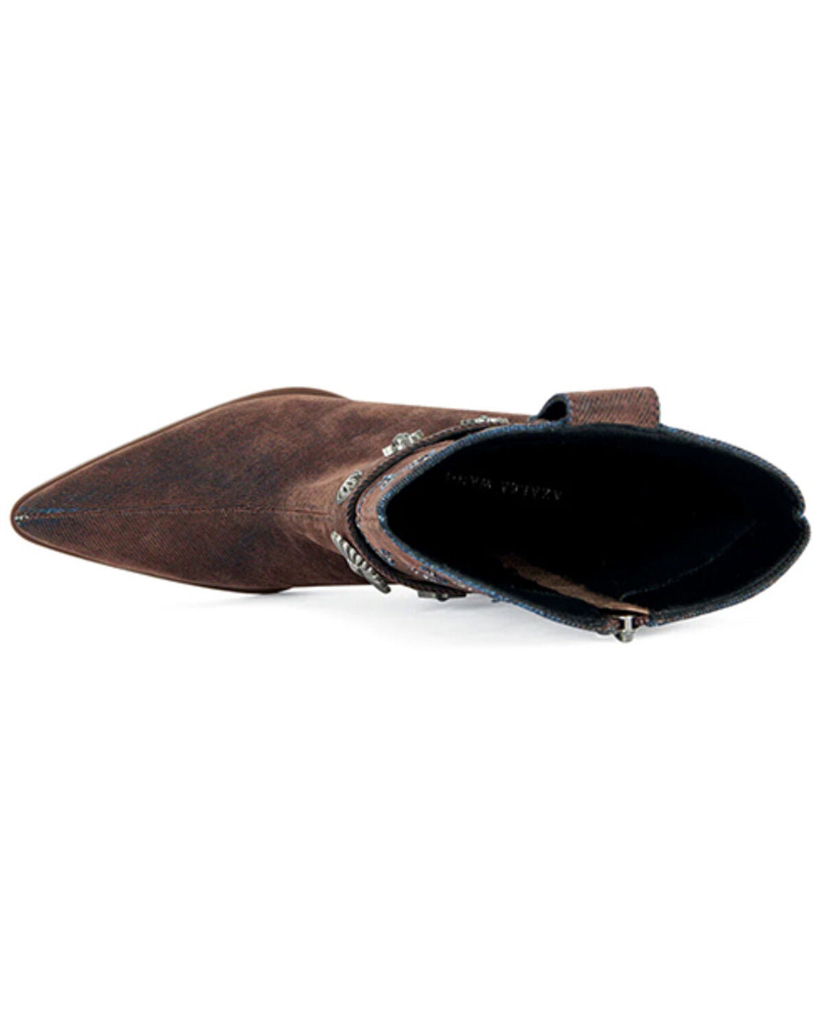 Image #4 - Azalea Wang Women's Neith Western Booties - Round Toe, Orange, hi-res
