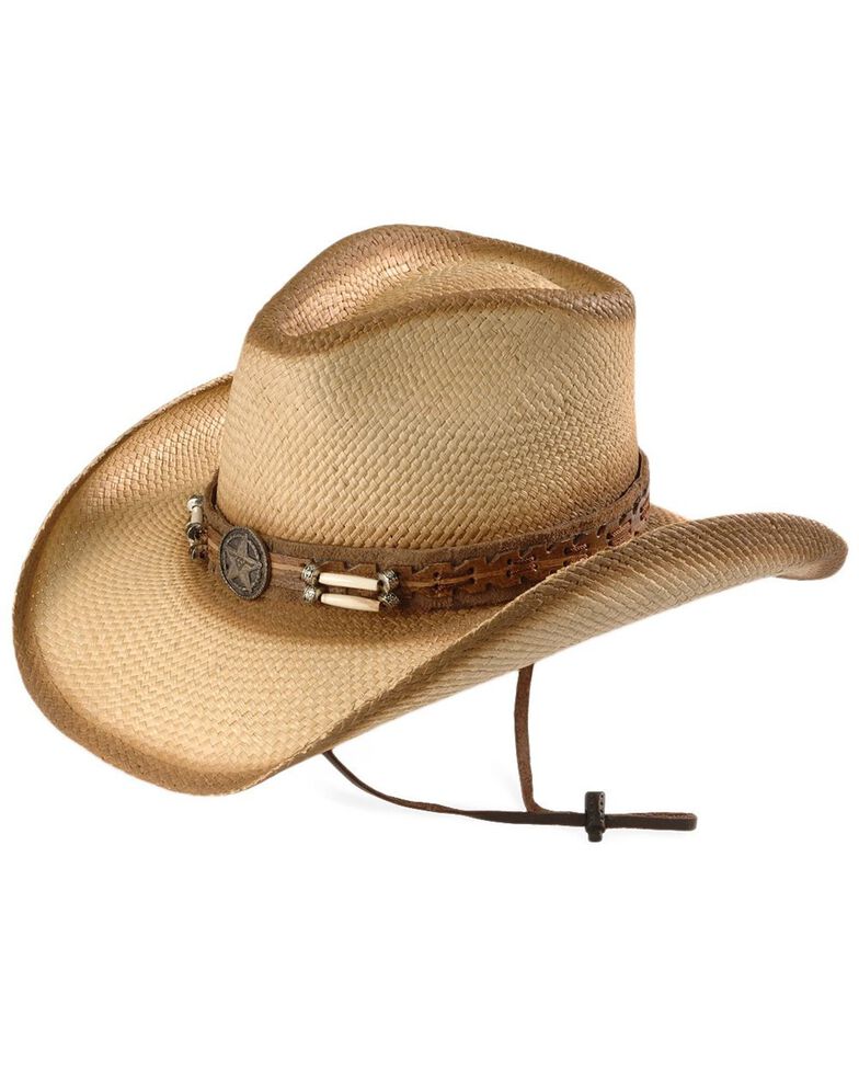 Bullhide Dundee Straw Cowboy Hat, Natural, hi-res