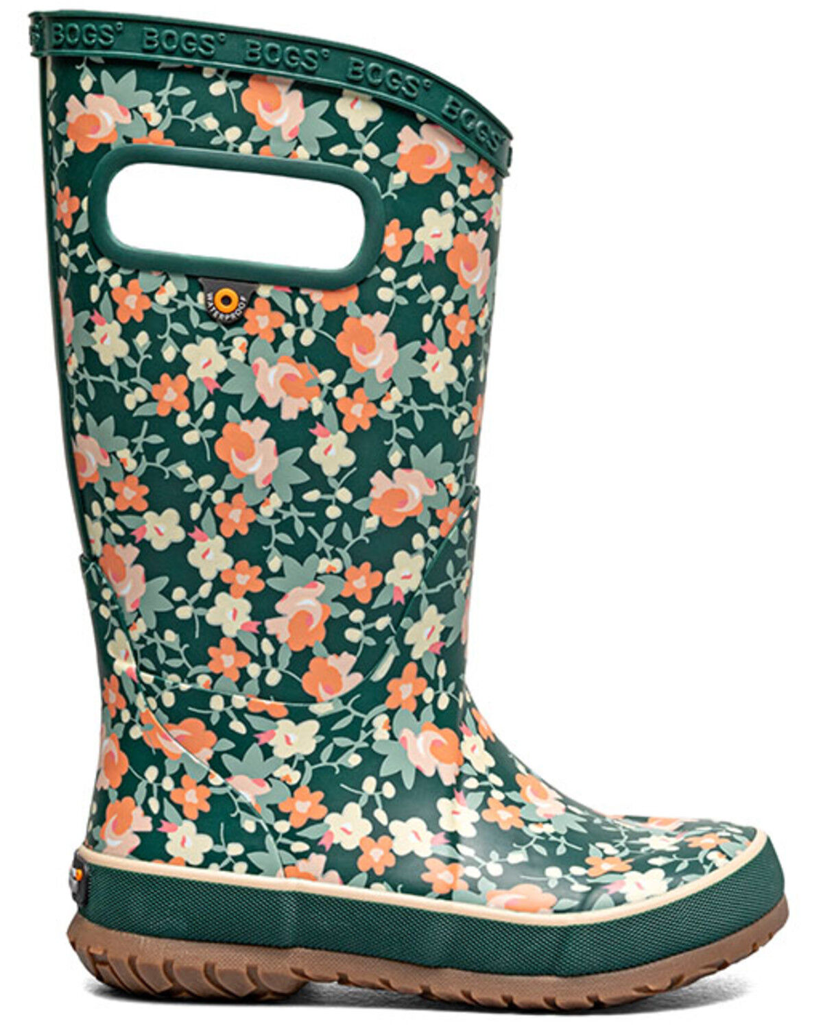 Image #2 - Bogs Girls' Floral Rainboots, Multi, hi-res
