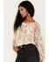 Flying Tomato Women's Floral Print Top, Ivory, hi-res