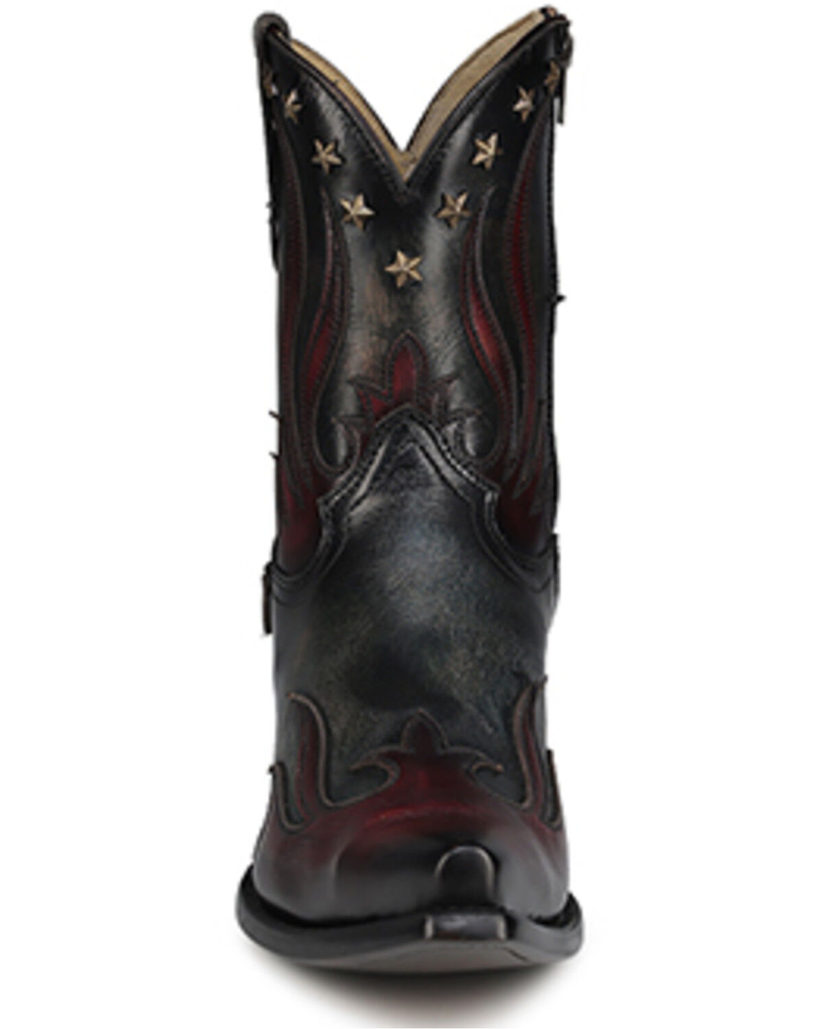 Image #3 - Corral Men's Overlay Short Western Boots - Snip Toe, Black, hi-res