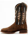 Image #3 - Dan Post Women's Exotic Sea Bass Western Boots - Broad Square Toe, Ivory, hi-res