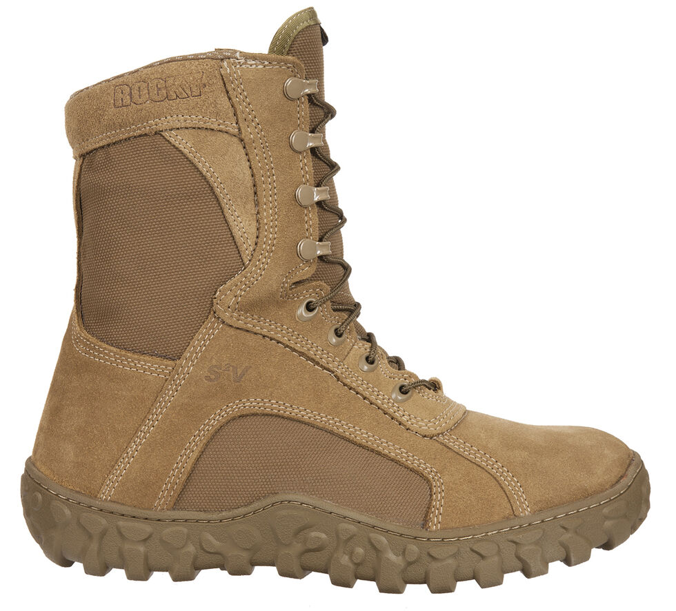 Rocky S2V Gore-Tex Waterproof Insulated Military Duty Boots - Round Toe, Brown, hi-res