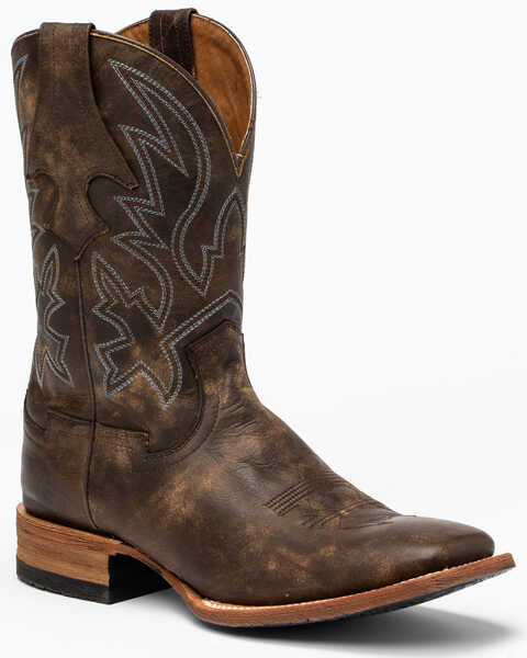 Cody James Men's Macho Sicario Western Boots - Broad Square Toe, Brown, hi-res