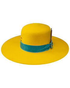 Charlie 1 Horse Women's Yellow Nomad Western Wool Hat , Yellow, hi-res