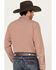 Image #4 - Blue Ranchwear Men's Plaid Print Long Sleeve Western Pearl Snap Shirt, Fired Brick, hi-res