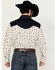 Image #4 - Wrangler Men's Rodeo Ben Color Block Floral Print Long Sleeve Pearl Snap Western Shirt , Multi, hi-res
