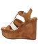 Image #3 - Dingo Women's Cosmo Wooden Wedge Sandals, Tan, hi-res