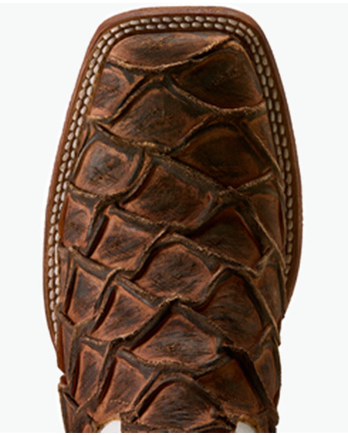 Image #4 - Ariat Men's Riverside Exotic Print Western Boots - Broad Square Toe, Brown, hi-res