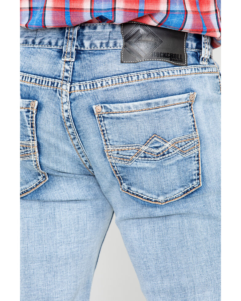 Rock Roll Cowboy Men S Abstract Reflex Pistol Straight Jeans