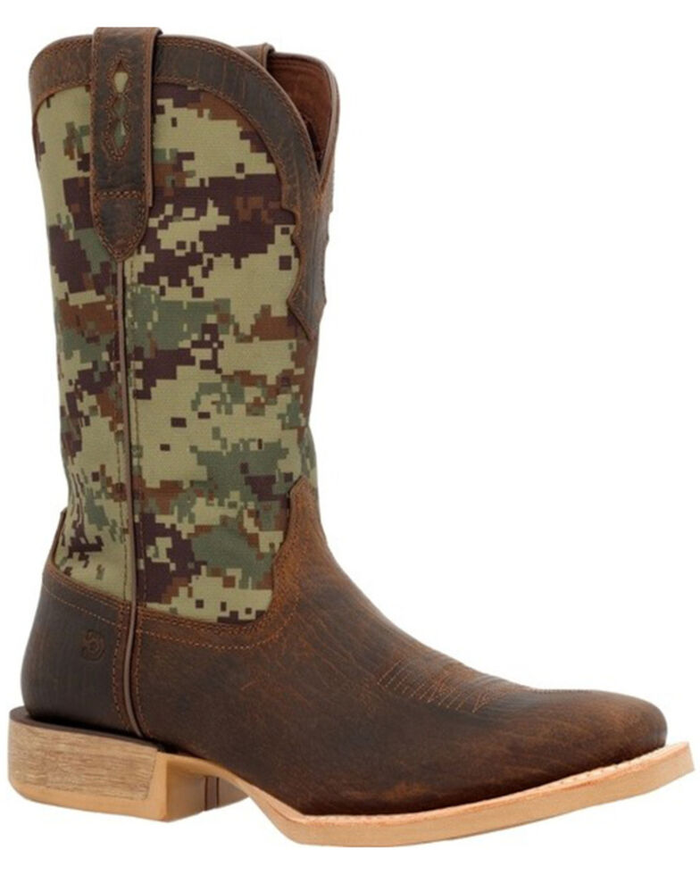Durango Men's Rebel Pro Pull-On Performance Western Boots - Square Toe , Camouflage, hi-res
