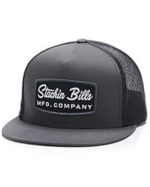 Stackin Bills Men's Stackin Bills Logo Mesh Back Trucker Cap, Grey, hi-res