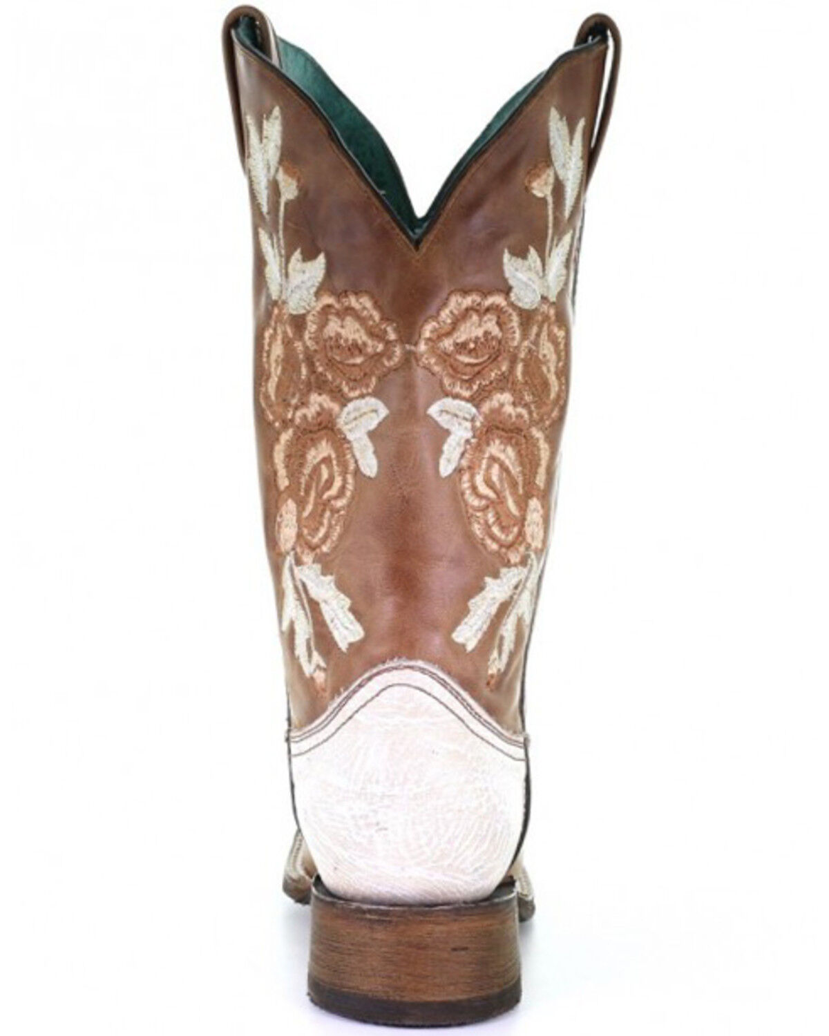Image #4 - Corral Women's Honey Floral Western Boots - Square Toe, Tan, hi-res