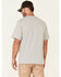 Image #4 - Hawx Men's Solid Light Gray Forge Short Sleeve Work Pocket T-Shirt, Light Grey, hi-res