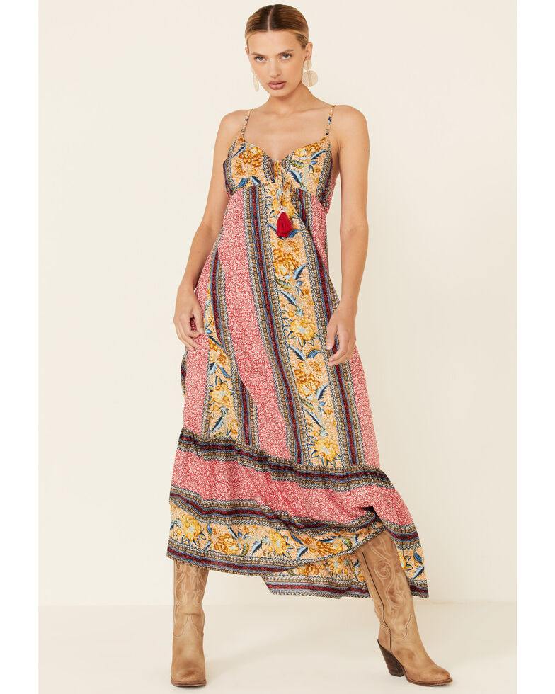 Band of Gypsies Women's Wilhelmina Maxi Dress, Multi, hi-res