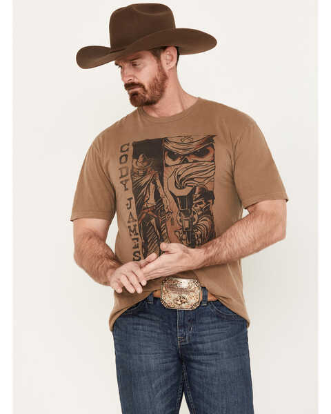 Cody James Men's Stack Short Sleeve Graphic T-Shirt, Lt Brown, hi-res
