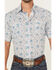 Image #3 - Roper Men's West Made Paisley Print Short Sleeve Pearl Snap Western Shirt, Cream, hi-res