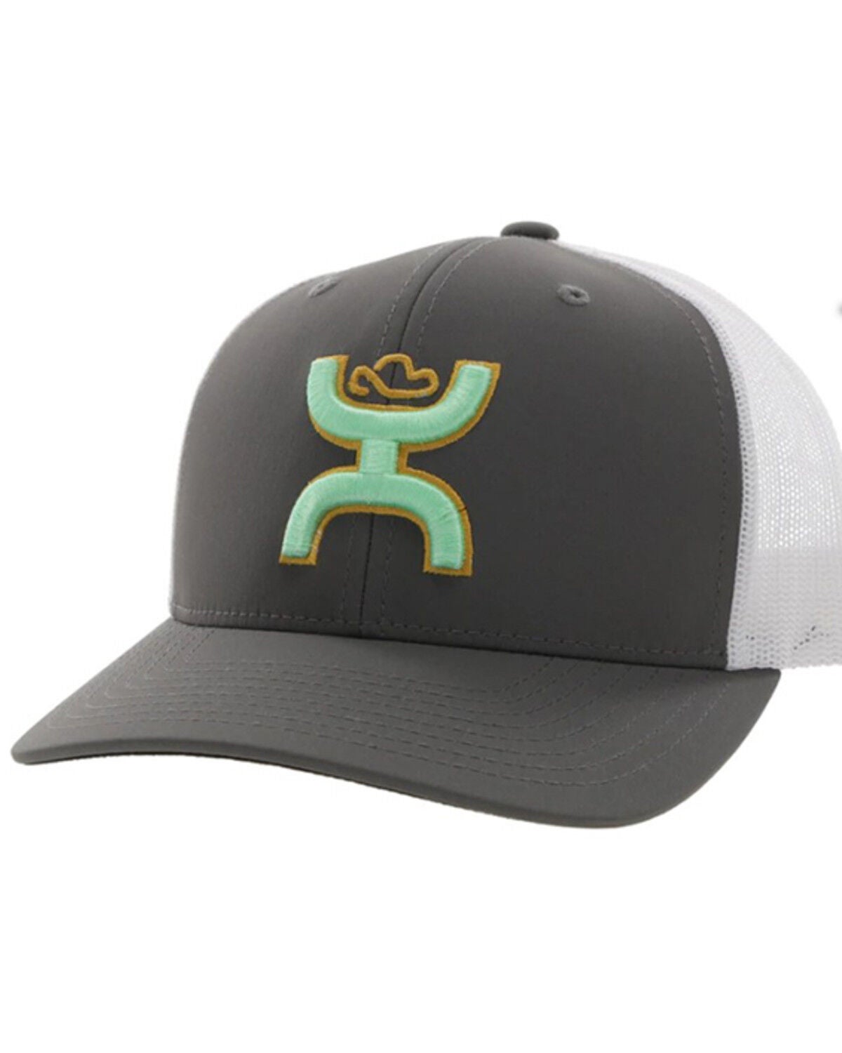Image #1 - Hooey Men's Sterling Logo Embroidered Trucker Cap, Grey, hi-res