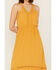 Image #3 - Molly Bracken Women's Lace Trim Midi Dress, Mustard, hi-res