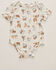 Image #1 - Angel Dear Infant Boys' Cowboy Nursery Short Sleeve Onesie, White, hi-res