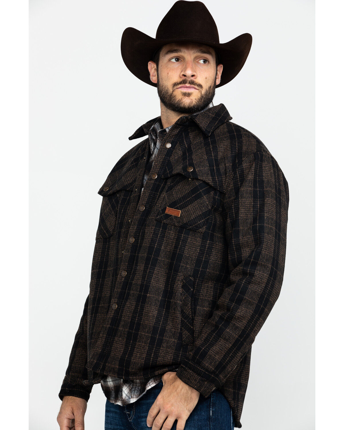 Image #3 - Outback Trading Co Men's Harrison Snap-Front Jacket, Brown, hi-res