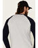 Ariat Men's FR Baseball Logo Crew Work Tee , Navy, hi-res