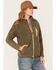 Image #2 - Kavu Women's Pinesdale Shadow Pine Sherpa Jacket, Olive, hi-res