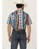 Image #4 - RANK 45® Men's Dylon Southwestern Striped Print Short Sleeve Button-Down Stretch Western Shirt, Multi, hi-res