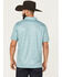 Image #4 - Panhandle Slim Men's Geo Print Short Sleeve Snap Performance Polo Shirt, , hi-res