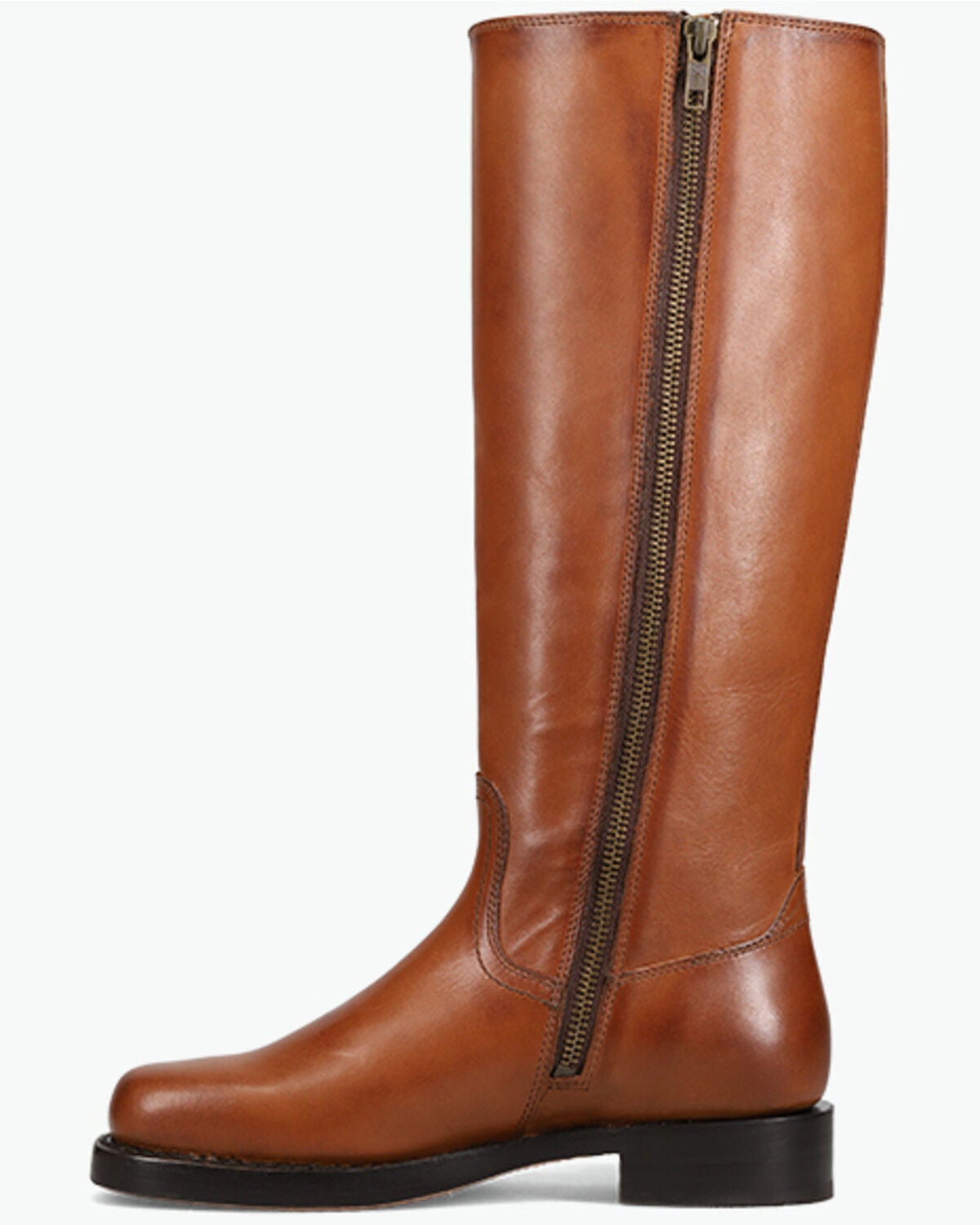Image #3 - Frye Women's Campus Low Heel Tall Riding Fashion Boots - Round Toe, Cognac, hi-res