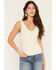 Image #1 - Rock & Roll Denim Women's Eyelet Tank Top, Cream, hi-res