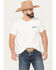 Image #1 - RANK 45® Men's Red 45 Short Sleeve Graphic T-Shirt, White, hi-res