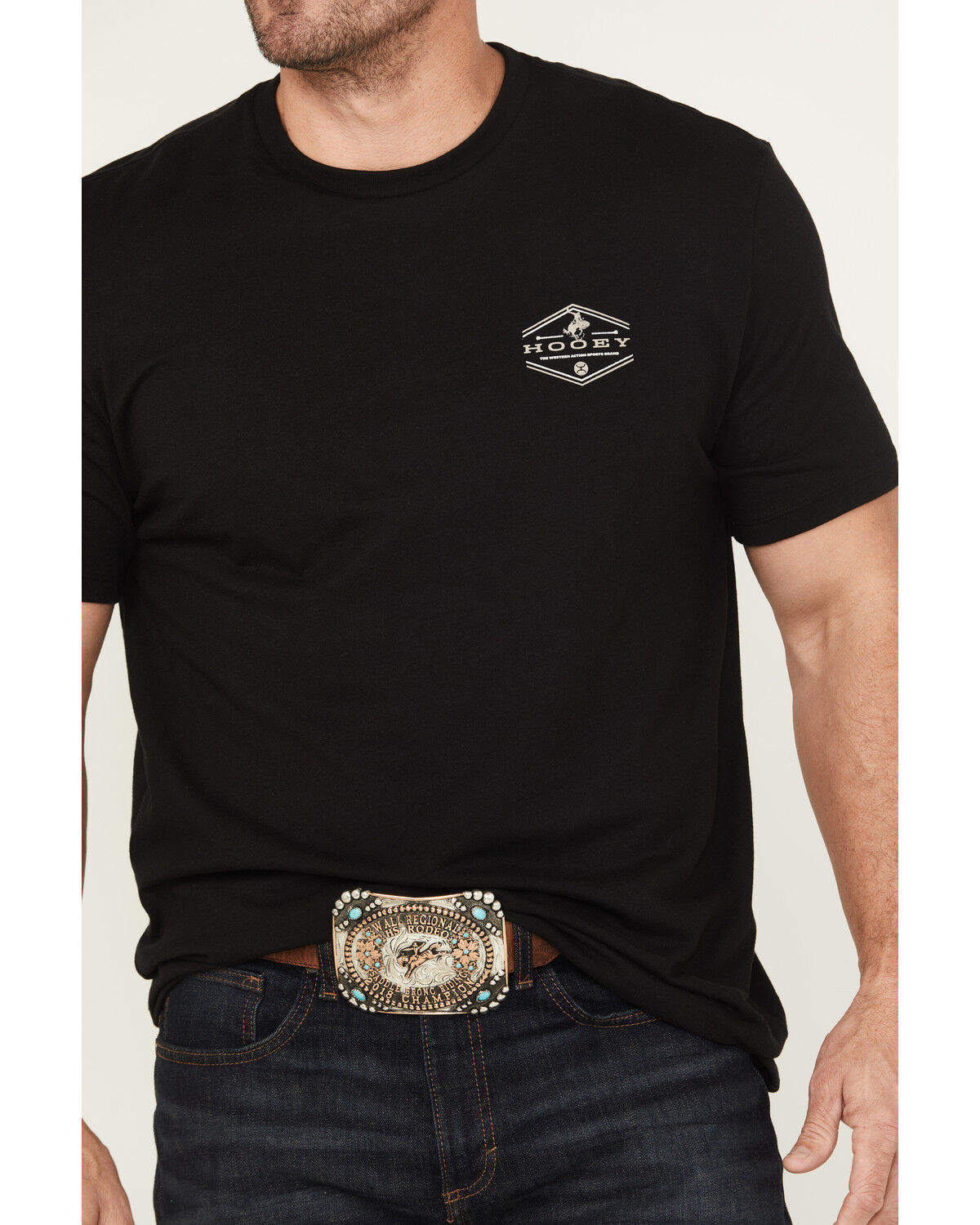 Image #3 - Hooey Men's Mountains Short Sleeve Graphic T-Shirt, Black, hi-res