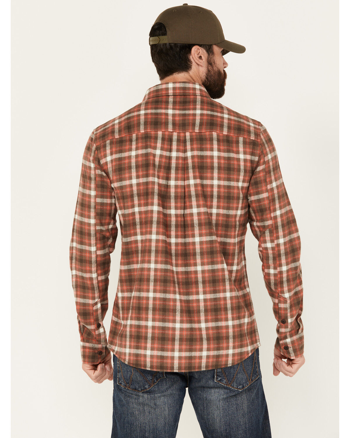Image #4 - Brothers and Sons Men's Bosque Everyday Plaid Print Long Sleeve Button Down Flannel Shirt, Chocolate, hi-res