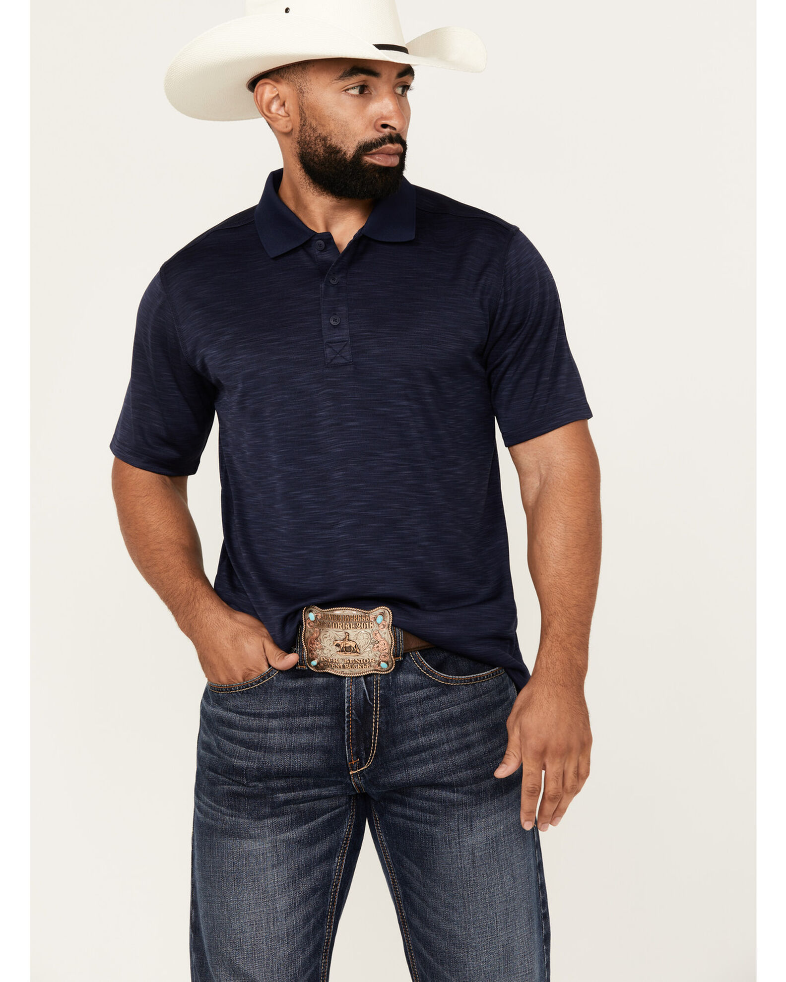 Rank 45 Men s Elite Short Sleeve Performance Polo Shirt